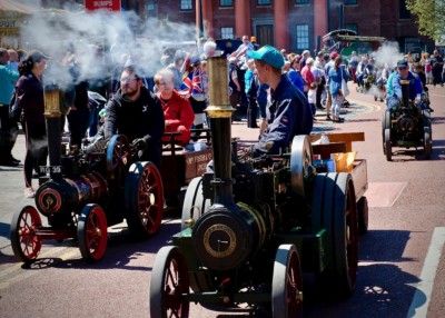 Steam on the dock.