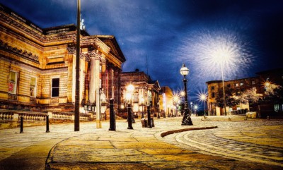 Liverpool city night time hdr